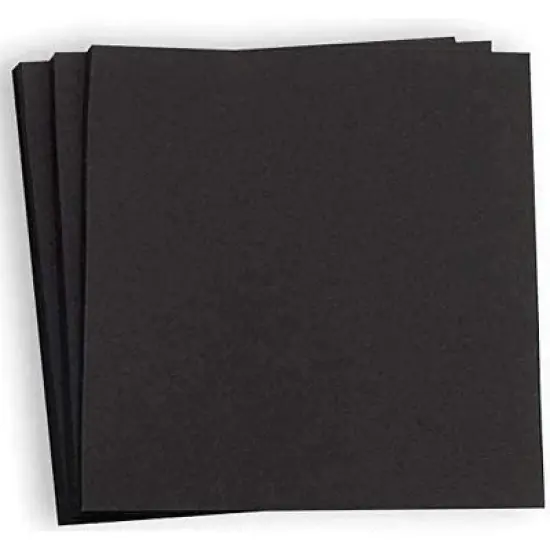 Hamilco Card Stock Scrapbook Paper 12x12 Black Colored 65lb Cardstock &ndash; 25 Pack image {7}