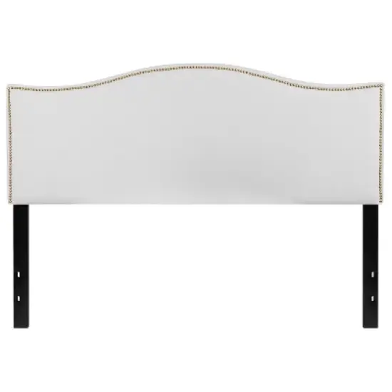 Flash Furniture Lexington Arched Upholstered Headboard with Accent Nail Trim image {7}