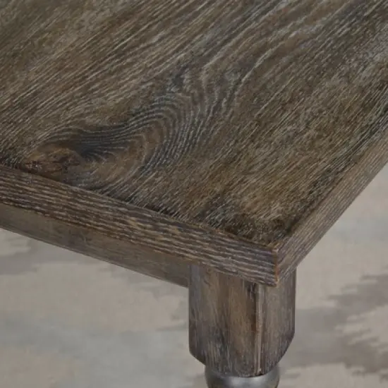 6pc Burntwood Parson Dining Set with Bench Weathered Gray - Buylateral image {9}