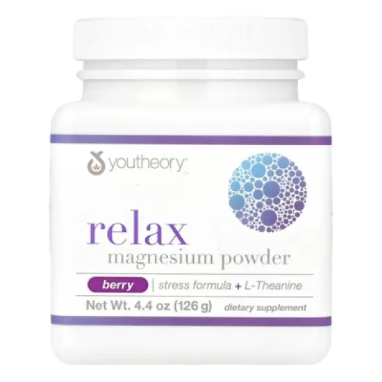 Youtheory Relax, Magnesium Powder, Berry, 4.4 oz (126 g) image {3}