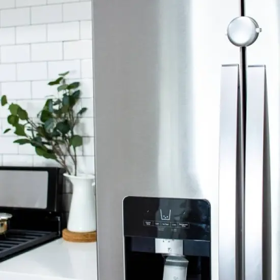 Qdos Adhesive Fridge/Freezer Lock - Chrome image {1}