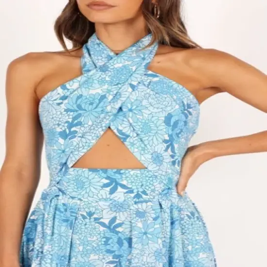 Petal and Pup Womens Clover Halterneck Midi Dress image {4}