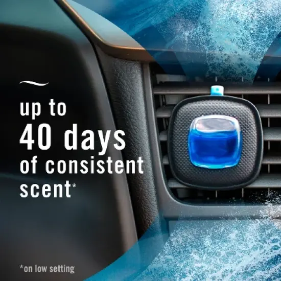 Febreze Car Air Freshener Vent Clip - Ocean  - 0.22 fl oz/3pk image {5}