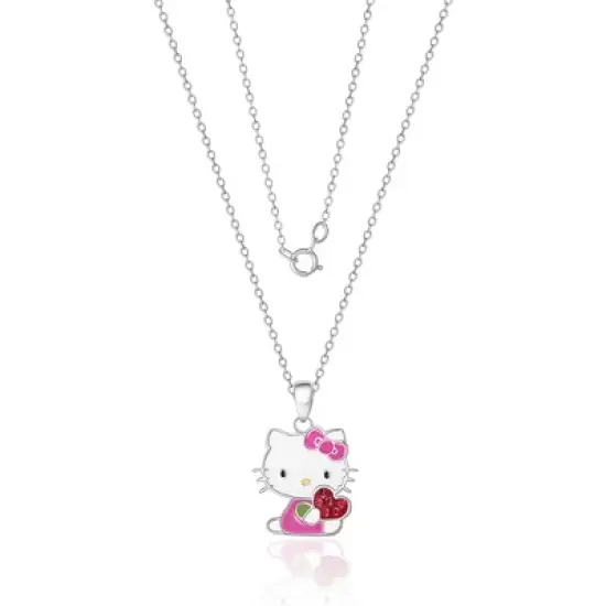 Sanrio Hello Kitty Enamel Pendant - 18'' Chain, Authentic Officially Licensed image {2}