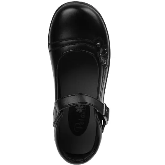 Petalia Girls' Tween Floral Faux leather construction School Shoes (Big Kids) image {5}