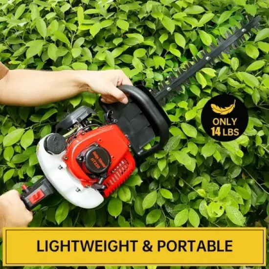 Topteng 24 Inch Gas Hedge Trimmer, Double Sided Blade image {3}
