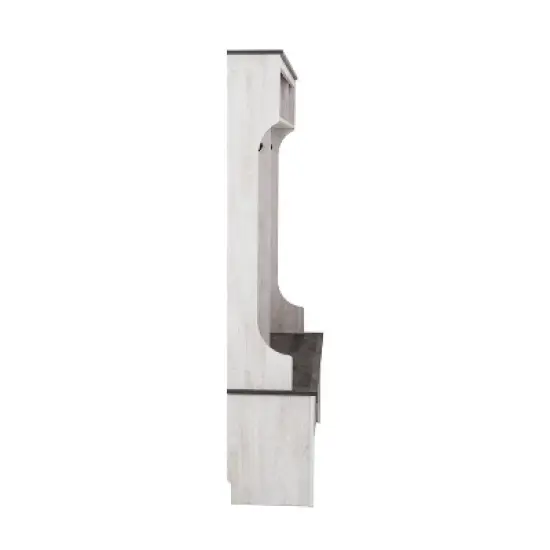 Prepac 60" Entryway Shoe Organizer Washed White image {4}