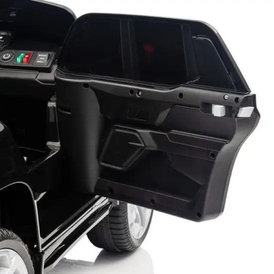 Qaba 12V Chevrolet Silverado EV RST Licensed Kids Electric Car with Parent Remote Control, Spring Suspension, Soft Start, Auxiliary Wheels, Black image {5}