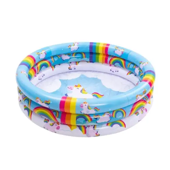 Sloosh Inflatable Rainbow Kiddie Pool Set image {2}