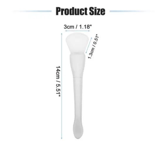 Unique Bargains Silicone Face Mask Brushes Face Mask Applicator Brushes Soft Silicone Brushes 2 Pcs image {3}