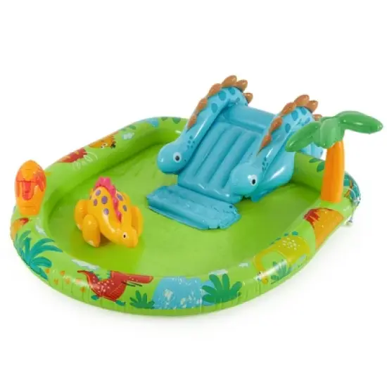 Intex 57166EP Little Dino Dinosaur Themed Inflatable Backyard Pool Play Center image {5}