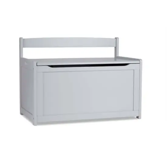 Melissa & Doug Wooden Toy Chest - Gray image {1}