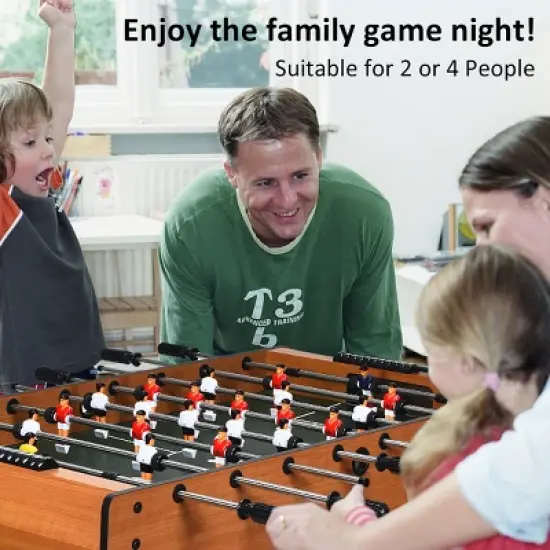48''Foosball Table Indoor Soccer Game Table Christmas Families Party Recreation image {4}