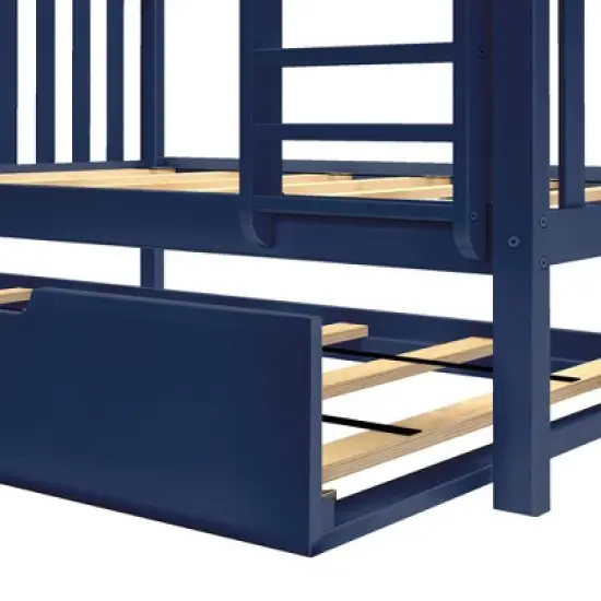 Max & Lily Twin over Twin Bunk Bed with Trundle image {3}
