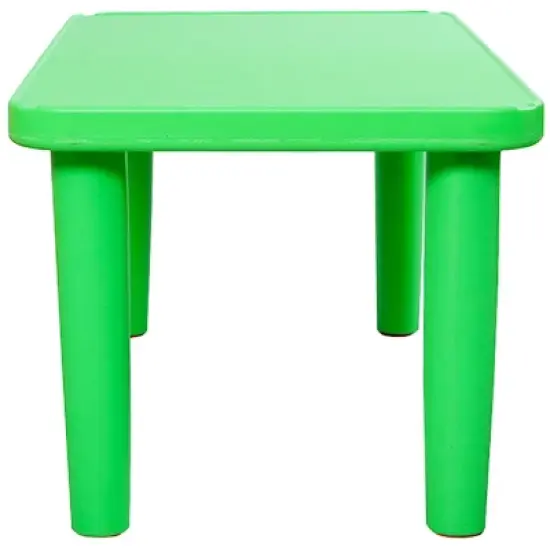 Costway Kids Portable Plastic Table Learn and Play Activity School Home Furniture Green image {4}