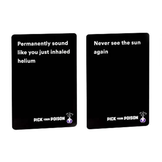 Pick Your Poison Card Game - The "What Would You Rather Do?" Party Game [All Ages/Family Edition] image {5}