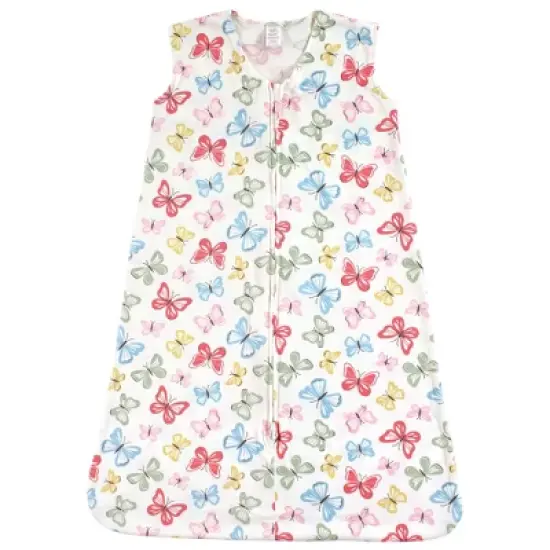 Touched by Nature Baby Girl Organic Cotton Sleeveless Wearable Sleeping Bag, Sack, Blanket, Butterflies image {2}