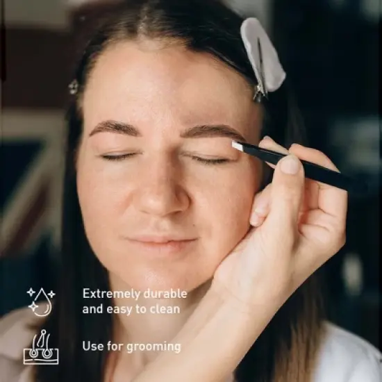 Pursonic Beauty Essentials Bundle - Advanced Facial and Body Cleansing Brush, Studio Makeup Brush Set, Slant Tip Tweezer, and Eyelash Curler image {2}