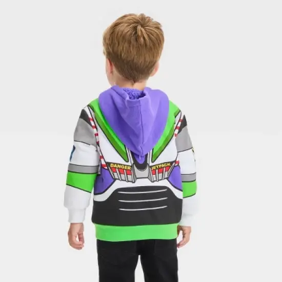 Toddler Boys' Disney Toy Story Printed Zip-Up Sweatshirt - White image {1}