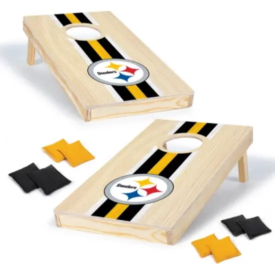 NFL Pittsburgh Steelers 1'x2' Wood Cornhole Set image {7}