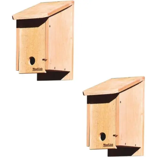 Woodlink Kiln-Dried Cedar Wood Birdhouse Winter Roosting and Shelter Box with Included Screws, Brown (2 Pack) image {6}