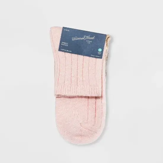 Women's Slub 3pk Ankle Socks - Universal Thread&trade; 4-10 image {1}