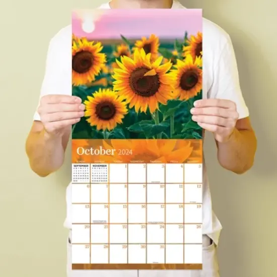 TF Publishing 2024 Wall Calendar 12"x12" Flowers image {3}