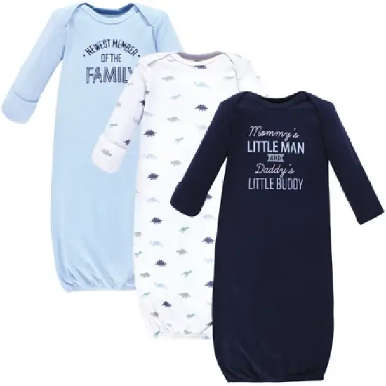 Hudson Baby Infant Boy Cotton Gowns, Newest Family Member image {5}