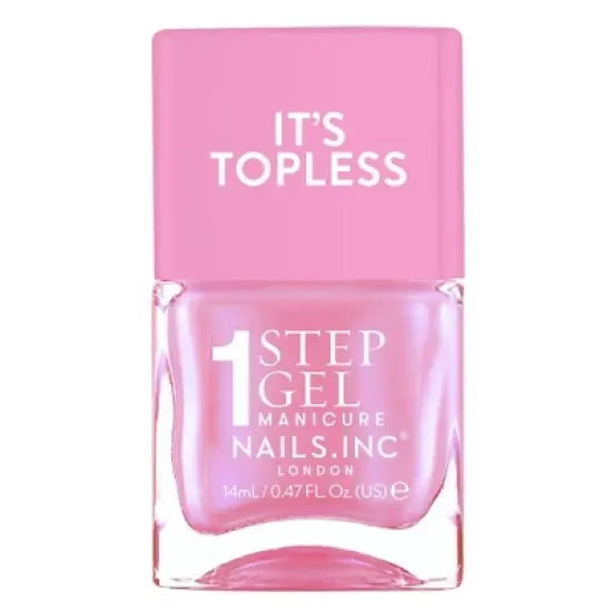 Nails.INC It&rsquo;s Topless, 4-in-1 Base Coat, Treatment, Color and Top Coat 1-Step Gel Nail Polish - 0.47 fl oz image {20}