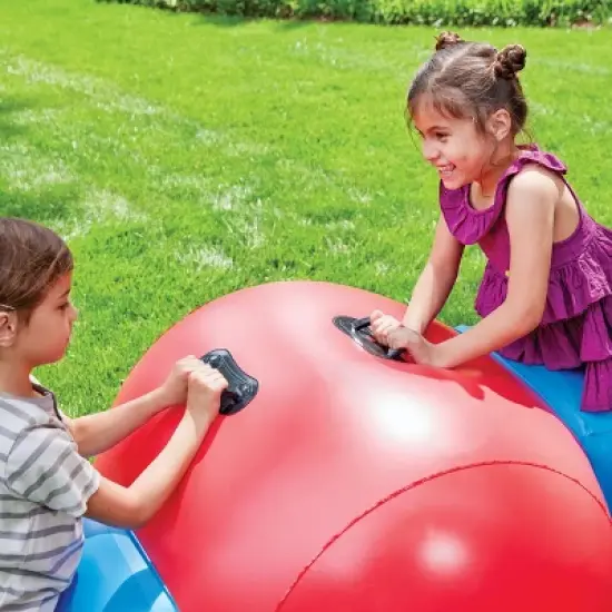 HearthSong Heavy-Duty Vinyl Giant Inflatable Seesaw Rocker for Two Kids image {7}