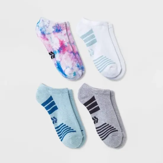 Women's Cushioned Tie-Dye 4pk No Show Athletic Socks - All in Motion&trade; 4-10 image {3}