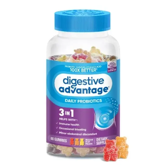 Digestive Advantage Probiotic Gummies - Fruit Flavors image {11}