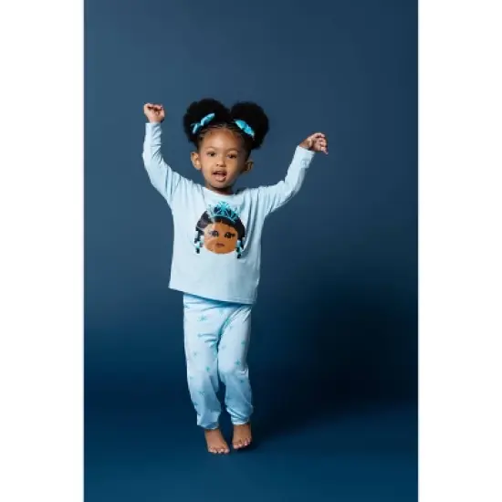 Elle Olivia Toddler Girls' 2pc Frost Pajama Set - Blue image {5}