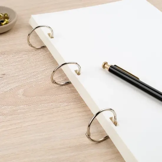 Acco Metal Book Rings 3/4" Diameter 100 Rings/Box 72201 image {4}