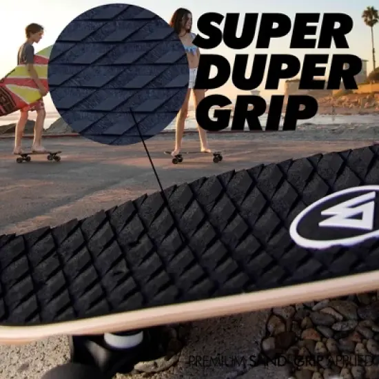 Magneto Complete Skateboard | 27.5" x 7.5", Canadian Maple Double Kick Concave Deck | For Beginners & Adults (Barefoot) image {2}