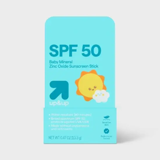 Baby Mineral Sunscreen Stick - SPF 50 - 0.5oz - up&up&trade; image {7}