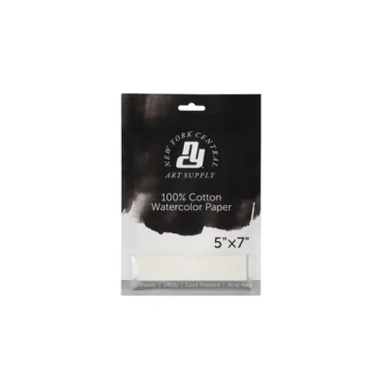 New York Central Watercolor Paper Sheets Pack of 10 - Professional Grade, Acid-Free, Archival, Superior Surface Stability for Artists, Students - For image {11}