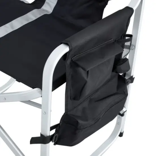 Dolonm Padded Folding Outdoor Chair with Side Table, Storage Pockets, Lightweight Directors Camping Chair for Indoor, Outdoor,Picnics image {7}