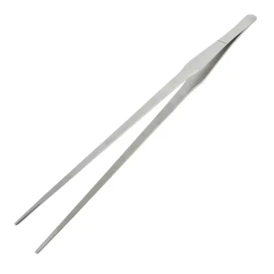 Unique Bargains Aquarium Stainless Steel Utensil Plant Clipping Straight Tweezer Clamp 15" image {3}