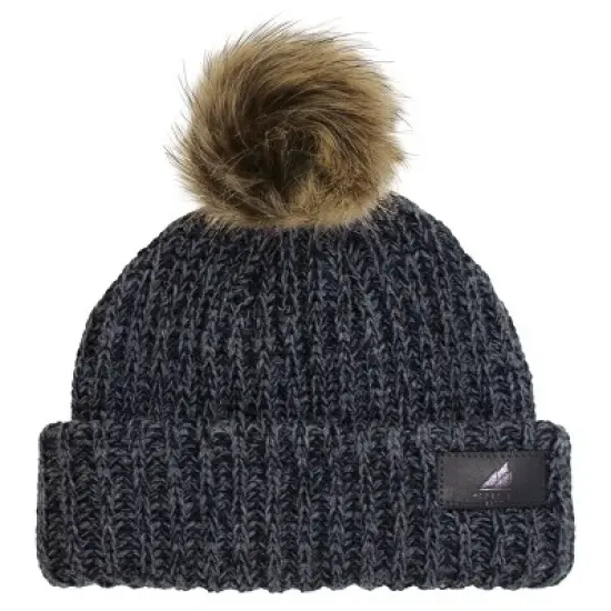 Arctic Gear Toddler Acrylic Ribbed Cuff Winter Hat with Pom image {5}