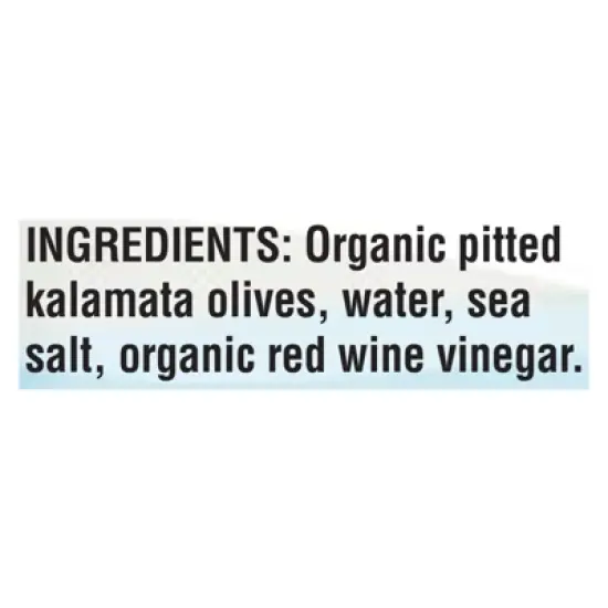 Mediterranean Organic Pitted Kalamata Olives - Case of 12/8.4 oz image {6}