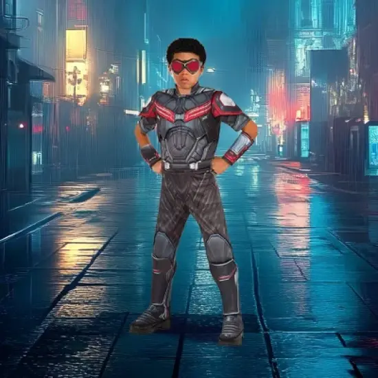 Rubies Captain America Falcon Boy's Halloween Costume - Medium image {1}