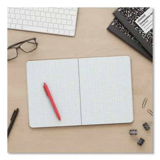 Universal Quad Rule Composition Book, Quadrille Rule (4 sq/in), Black Marble Cover, (100) 9.75 x 7.5 Sheets image {3}