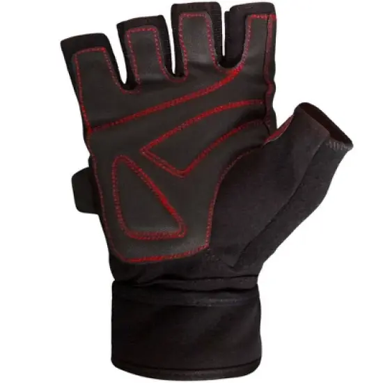 Meister Wrist Wrap Gel Weight Lifting Gloves - Black/Red image {2}