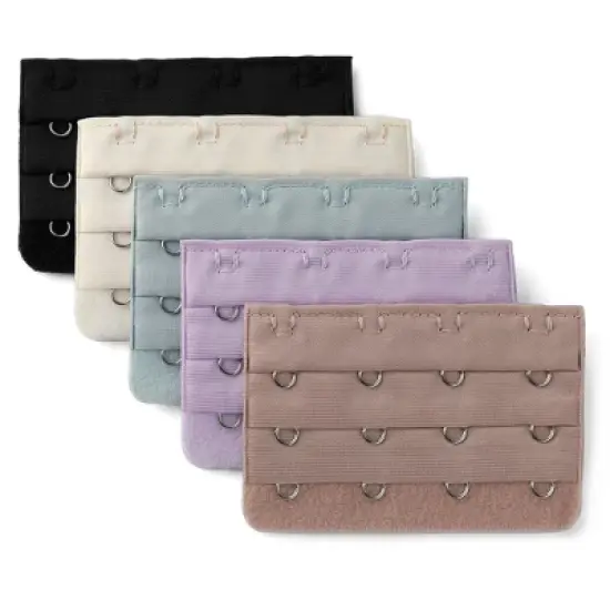 Allegra K Women's 3x4 Hooks Bra Extender Extension Strap Bra Band Multicolor image {10}