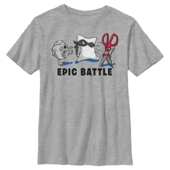 Boy's Lost Gods Epic Rock Paper Scissor Battle T-Shirt image {4}