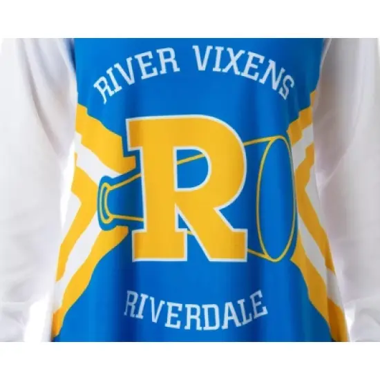 Riverdale Women's River Vixens Costume Raglan Sleep Shirt Pajama Nightgown image {1}