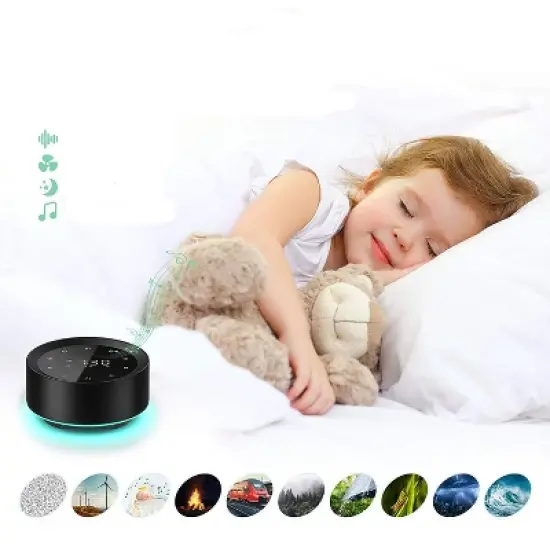 Letsfit  Noise Machine with Alarm Clock Full Touch Control, Sleep Sound Machine for Home and Office - SP1 image {1}