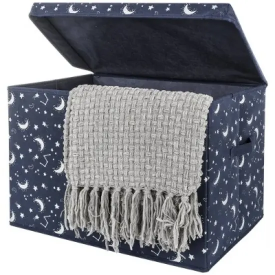 Sammy & Lou Printed Felt Toy Chest - Stars/Constellation image {4}