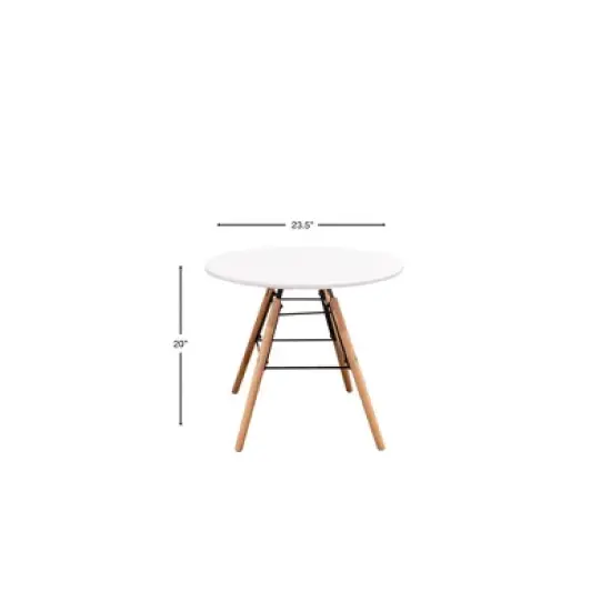 3pc Modern Kids' Round Table and Chair Set - Gift Mark image {1}